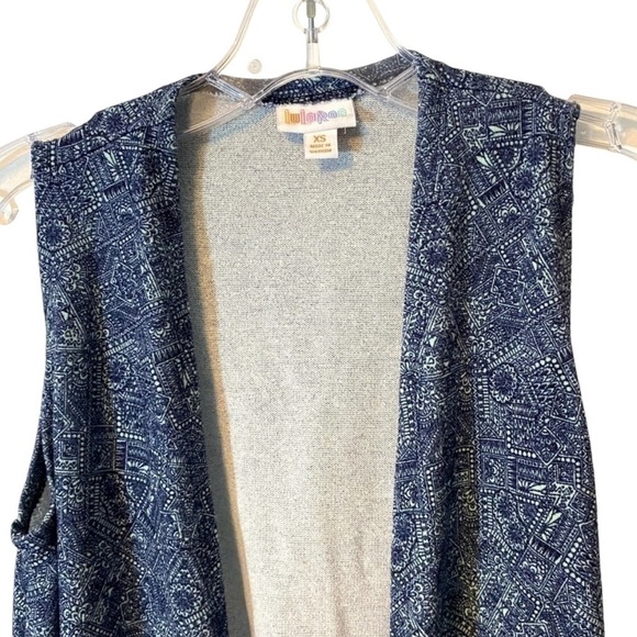 NWT Lularoe Blue Joy Vest Duster Women’s Size XS - Picture 1 of 7